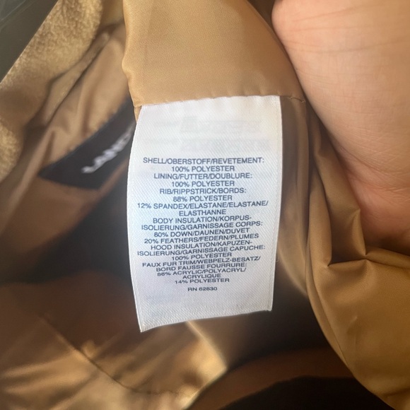 Tan Lands Ends winter coat - ankle length - Picture 3 of 6